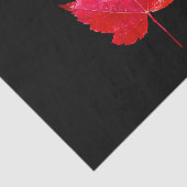 Maple Leaf Red Black Autumn Land Tissuepapier (Detail)