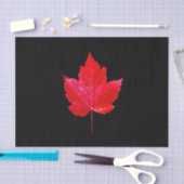 Maple Leaf Red Black Autumn Land Tissuepapier (Craft)