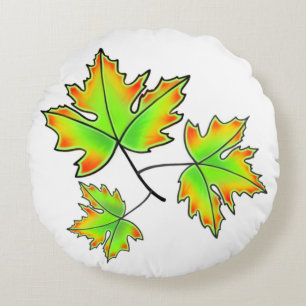 Maple Leaf Rond Kussen