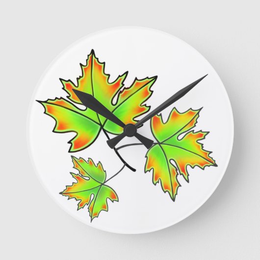 Maple Leaf Ronde Klok (Voorkant)