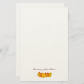 Maple Leaf Signature Herfst Thema Schrijfpapier Briefpapier (Voorkant / Achterkant)