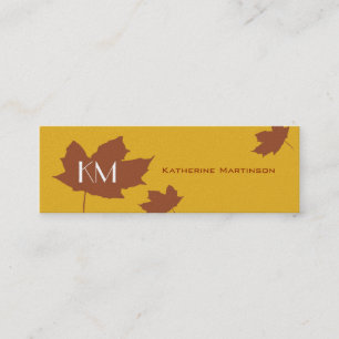 Maple Leaf Skinny Card Mini Visitekaartje