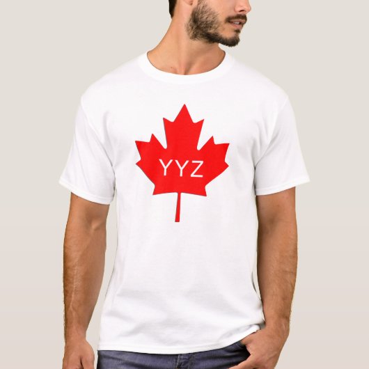 Maple Leaf - Toronto Airport Code T-shirt (Voorkant)