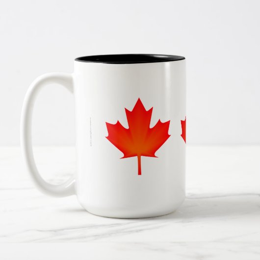 Maple Leaf Tweekleurige Koffiemok (Links)