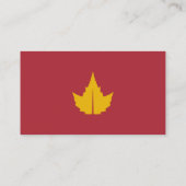 Maple Leaf Visitekaartje Herfst Autumn Color (Achterkant)