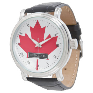 Maple Leaf Vlag van Canada Horloge