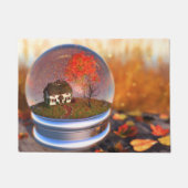 Maple Leaf Wereldbol Doormat Deurmat (Voorkant)