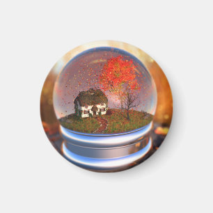 Maple Leaf Wereldbol Magnet Magneet