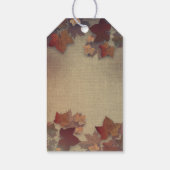 Maple Leaves en Mason Jars Fall Bruiloft Cadeaulabel (Achterkant)