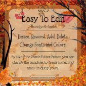 Maple Leaves Monogram & Datum Keepsake Ornament