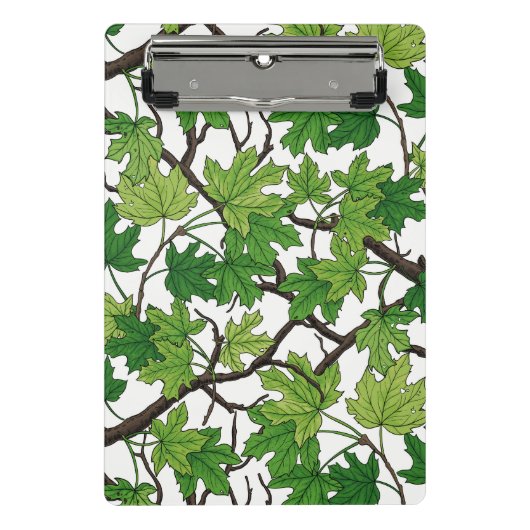 Maple leaves on white mini klembord (Voorkant)