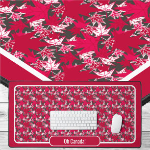 Maple Leaves op een Koolse achtergrond Bureaumat