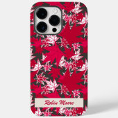 Maple Leaves op een Koolse achtergrond Case-Mate iPhone Case (Achterkant)