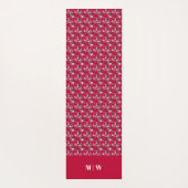 Maple Leaves op een Koolse achtergrond Yogamat (Achterkant)