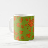 Maple Leaves Pattern Koffiemok (Voorkant links)