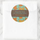 Maple Leaves Pattern Wedding Favor Stickers (Tas)