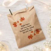 Maple Leaves Product Bag Bedankzakje (Geknipt)