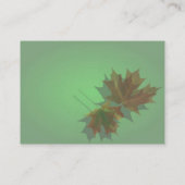 Maple Leaves-profielkaart Visitekaartje (Achterkant)