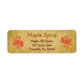 Maple lekt etiket van aple spuit (Voorkant)