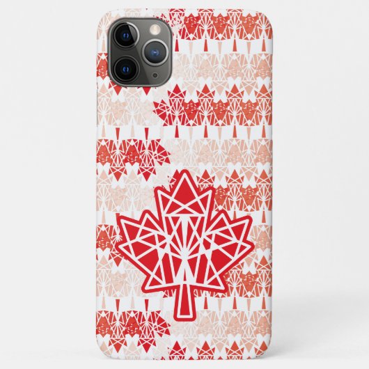 MAPLE MADE WITH TRIANGLES CANADA FLAG BY MASANSER Case-Mate iPhone CASE (Achterkant)