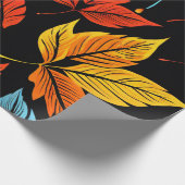 Maple Magic: Autumn Leaf Design Cadeaupapier (Hoek)