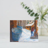 Maple Sugar Bush Briefkaart (Staand voorkant)