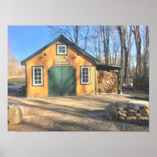 Maple Sugar House in Parmelee Boerderij Poster