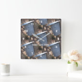 Maple Sugar Sap Bucket Natuur Patroon Vierkante Klok (Huis)