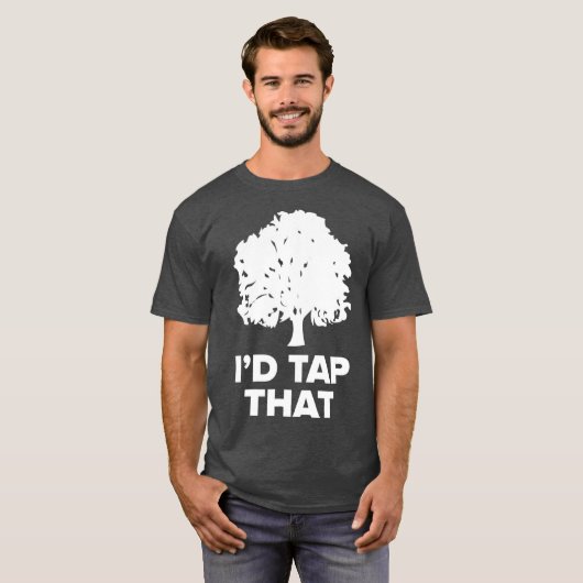 Maple    SugaringFunny Syrup Farming Id Tap dat T-shirt (Voorkant volledig)