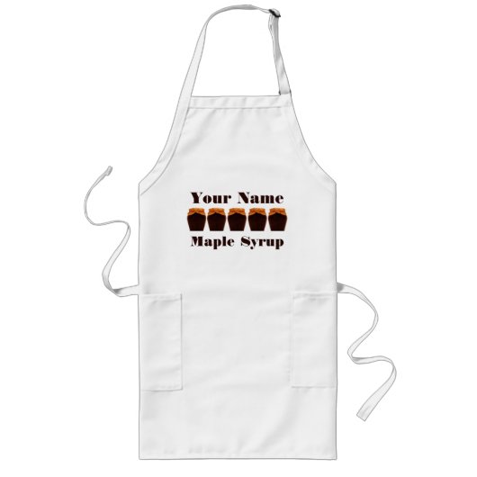 Maple Syrup Apron Lang Schort (Voorkant)