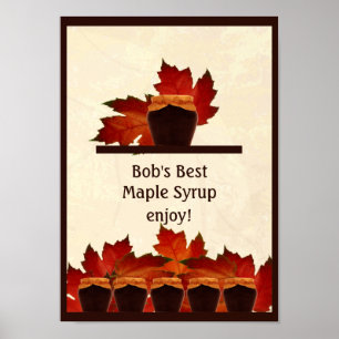 Maple Syrup Country Kitchen Poster