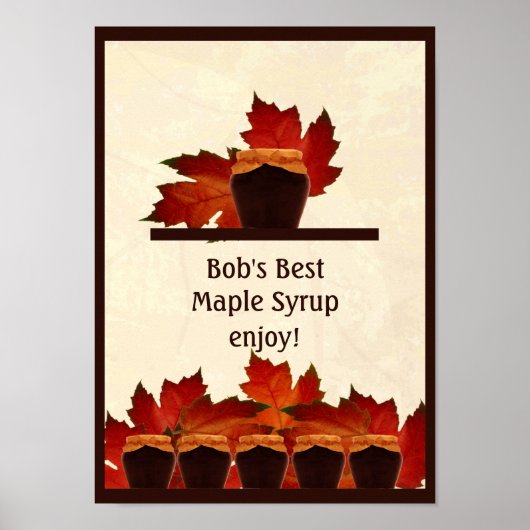 Maple Syrup Country Kitchen Poster (Voorkant)
