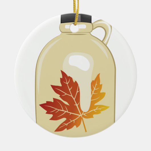 Maple Syrup Keramisch Ornament (Voorkant)
