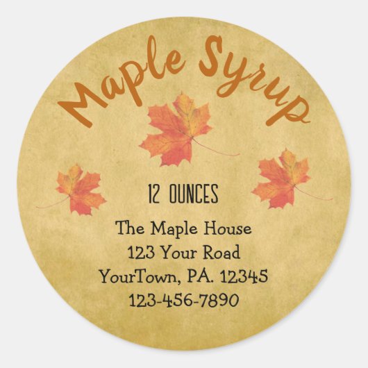 Maple Syrup Maple verliest zakelijke Sticker (Voorkant)