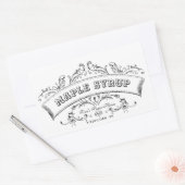 Maple Syrup Old Fashioned Scroll Editable Label (Envelop)