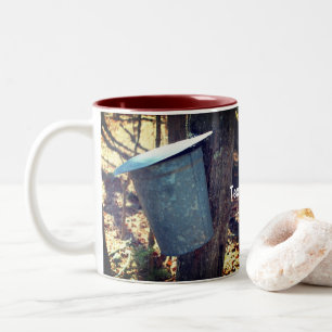 Maple Syrup Sap Bucket aangepast Tweekleurige Koffiemok