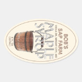 Maple Syrup Sap Bucket Editable Label (Voorkant)
