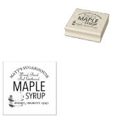 Maple Syrup Sugarhouse Business Rubber Stamp Rubberstempel (Gestempeld)