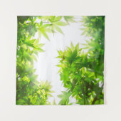 Maple tree leaf twig textuur wandkleed (Voorkant (horizontaal))