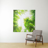Maple tree leaf twig textuur wandkleed (In Situ (horizontaal))