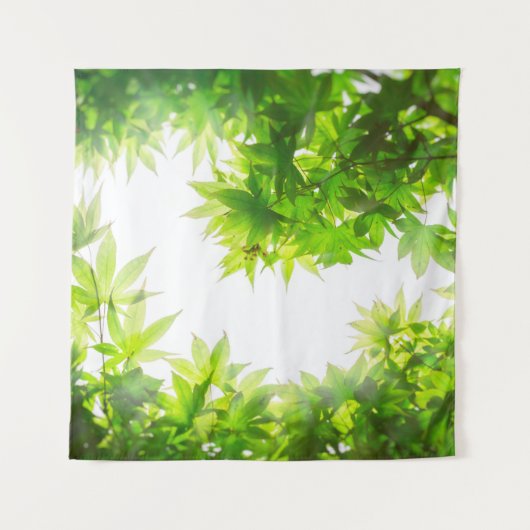 Maple tree leaf twig textuur wandkleed (Voorkant)