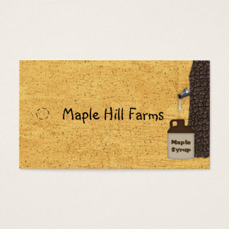 Maple Tree Maple Syrup Hang Label Visitekaartje