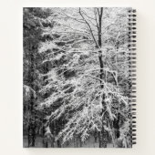 Maple Tree wordt beschreven in Snow Journal Notitieboek (Achterkant)