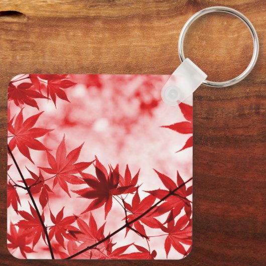 Maple Trees Leaves Design-29997 Sleutelhanger (Achterkant)