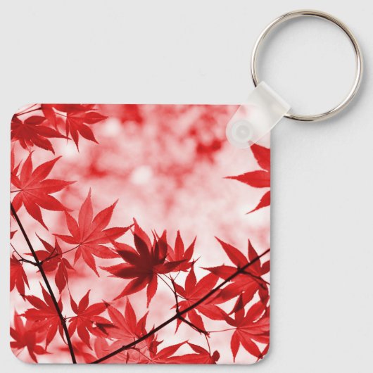 Maple Trees Leaves Design-29997 Sleutelhanger (Achterkant)