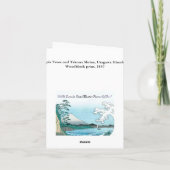 Maple Trees Tekona Hiroshige  Japans Kaart (Achterkant)