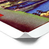 Maple Trees Tekona Hiroshige Poster (Hoek)