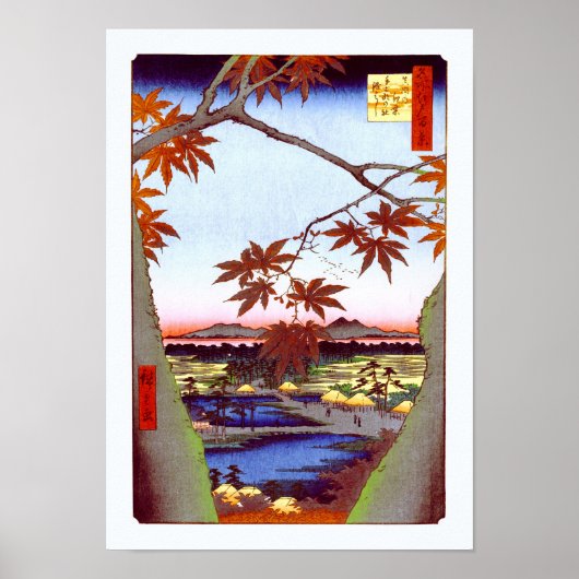 Maple Trees Tekona Hiroshige Poster (Voorkant)