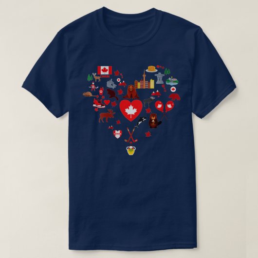 Maple van Canadese apolen T-shirt (Design voorkant)