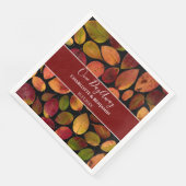 Maple verlaat de herfst Herfst Pattern repetitie Servet (Hoek)